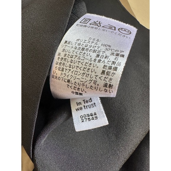 Ted Baker London Fonty Tan Black Orange Colorblock Shift Mini Dress sz 2=6 EUC - Picture 6 of 11